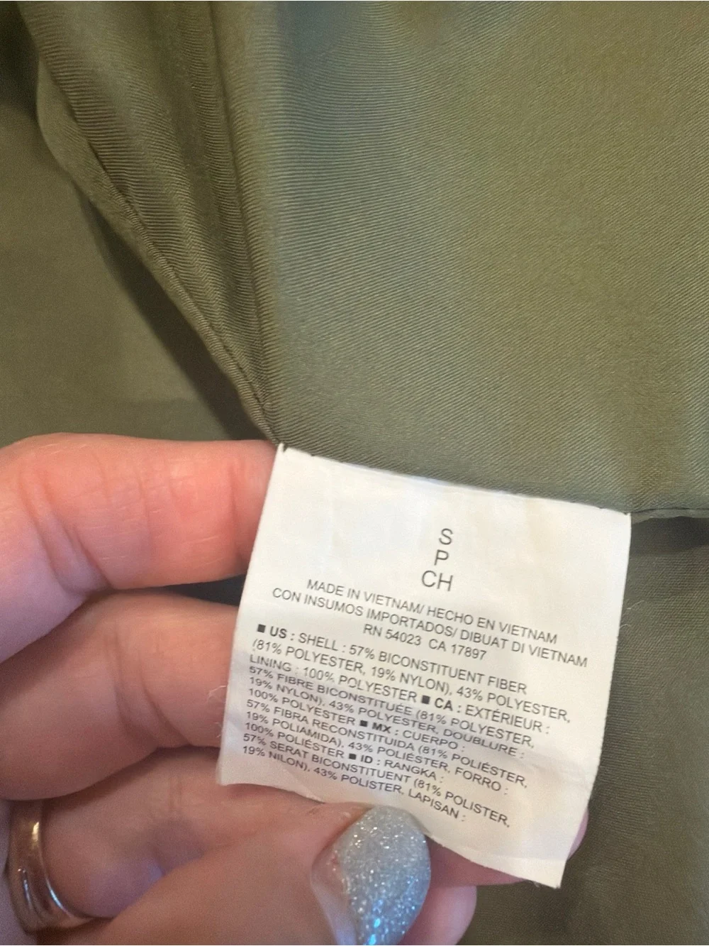 Old Navy Olive Green Hooded Drawstring Utility Jacket - Women's